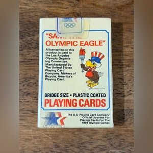 Vintage 1984 Olympics Sam The Eagle Playing Cards Standard Deck Complete Sealed